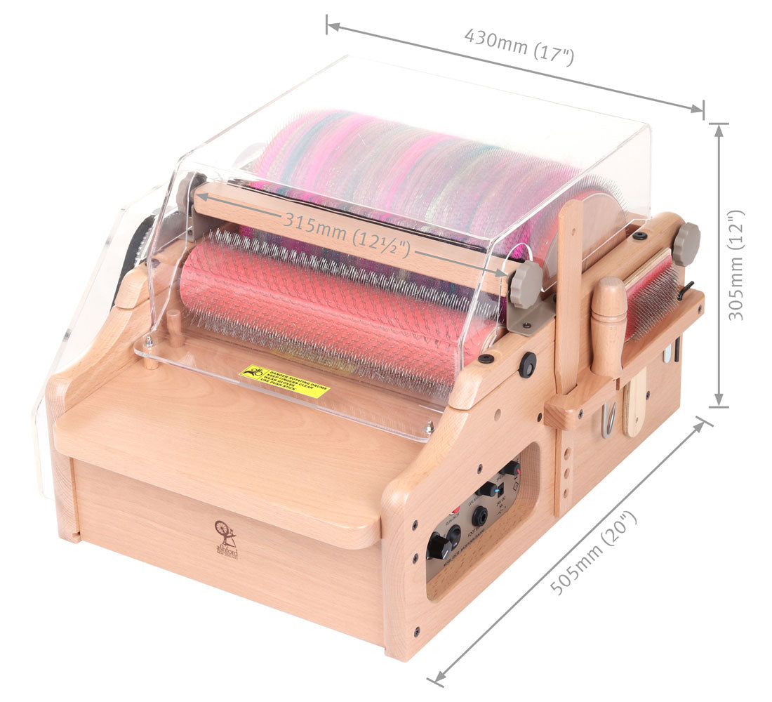 Electric Drum Carder - 30 cm carding width