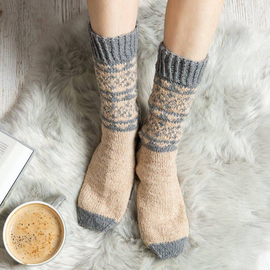 Wool Couture Company - Fair Isle Socks Knitting Kit